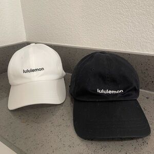 Lululemon Black and White Caps